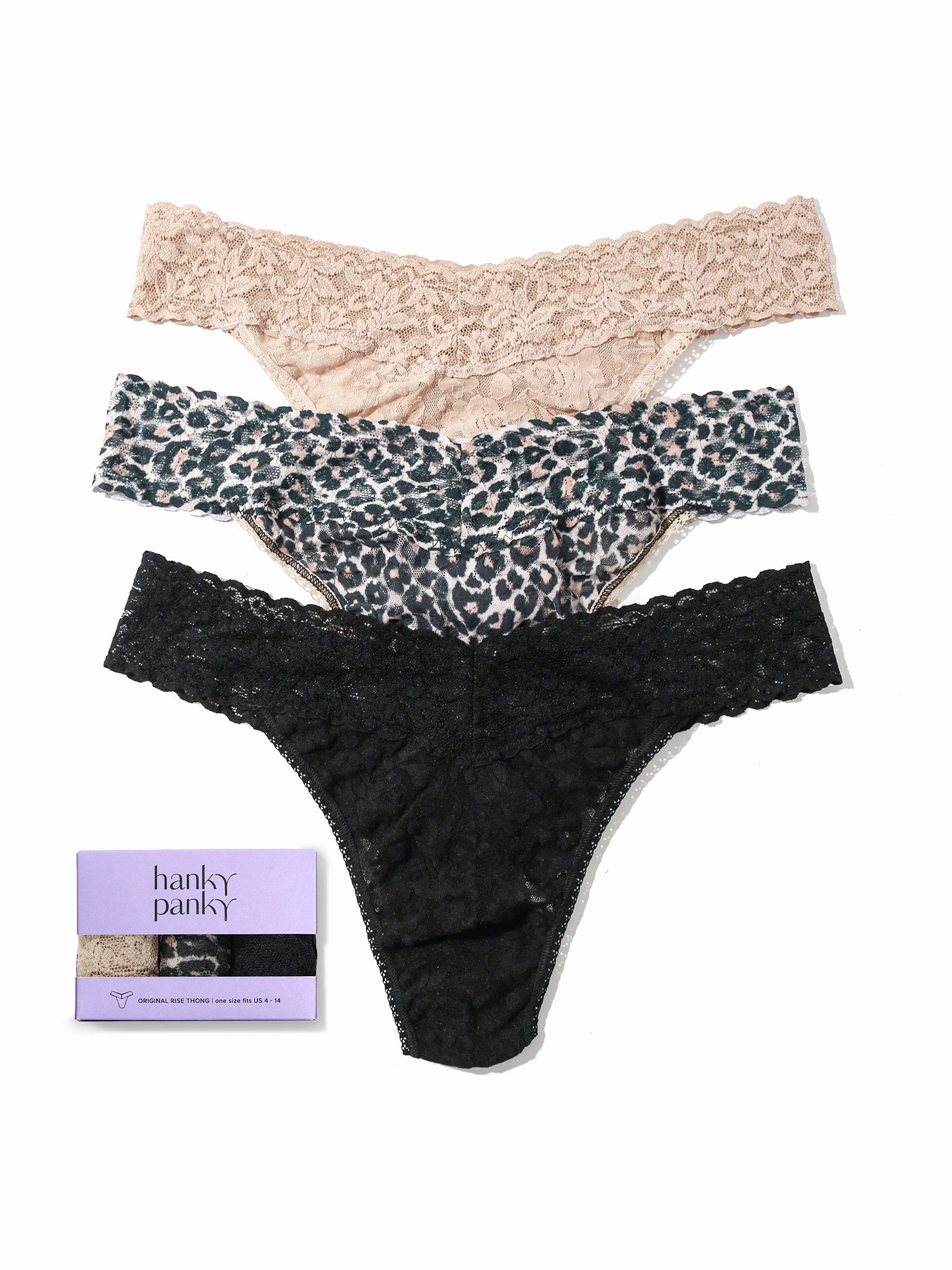3 Pack Original Rise Thongs Exclusive