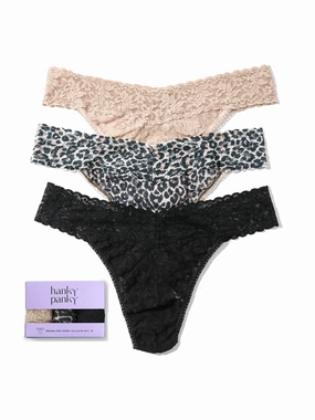 3 Pack Original Rise Thongs Exclusive