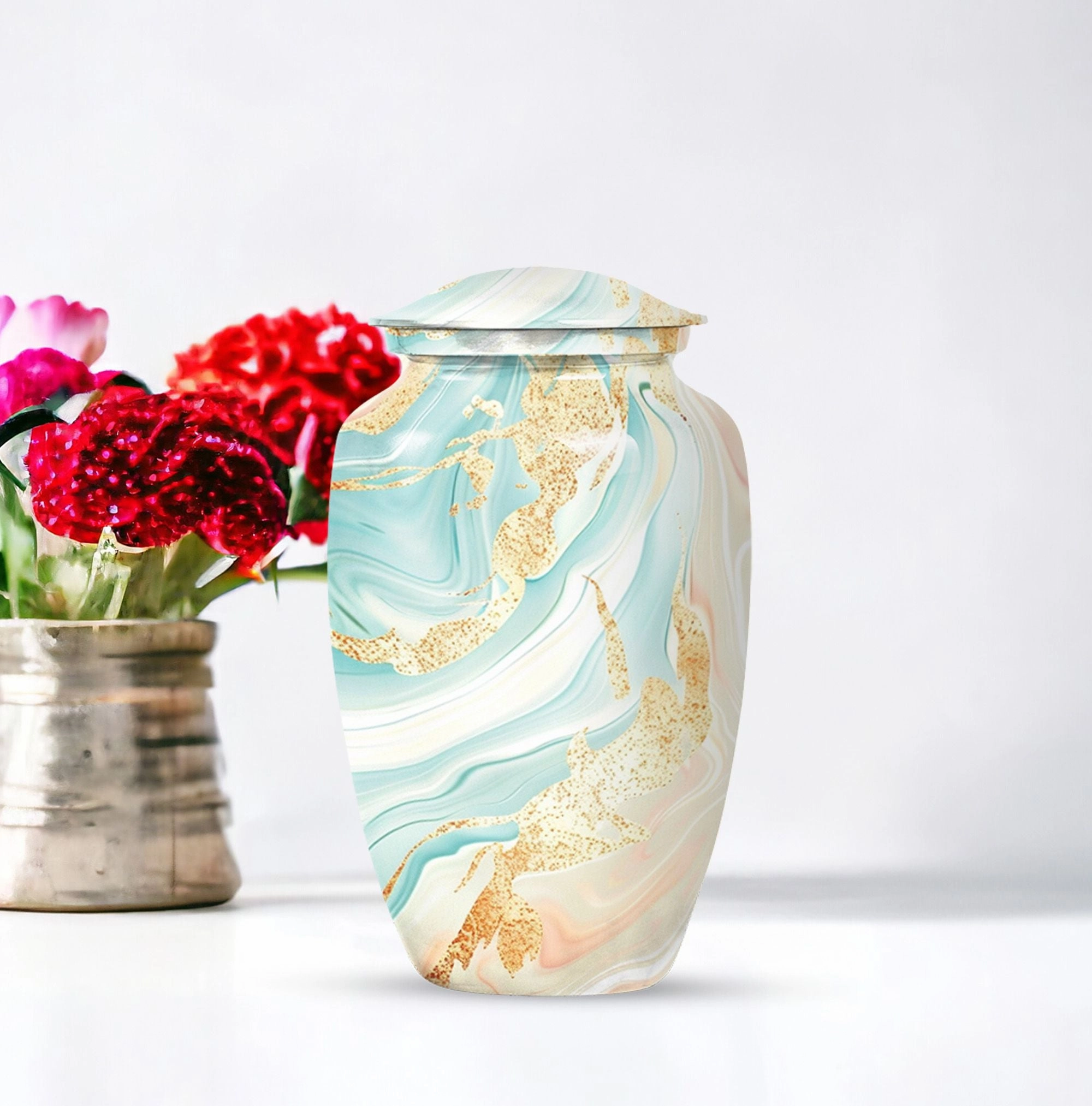 Abstract Urn Essence: Classic and Timeless Decorative Funeral Urn