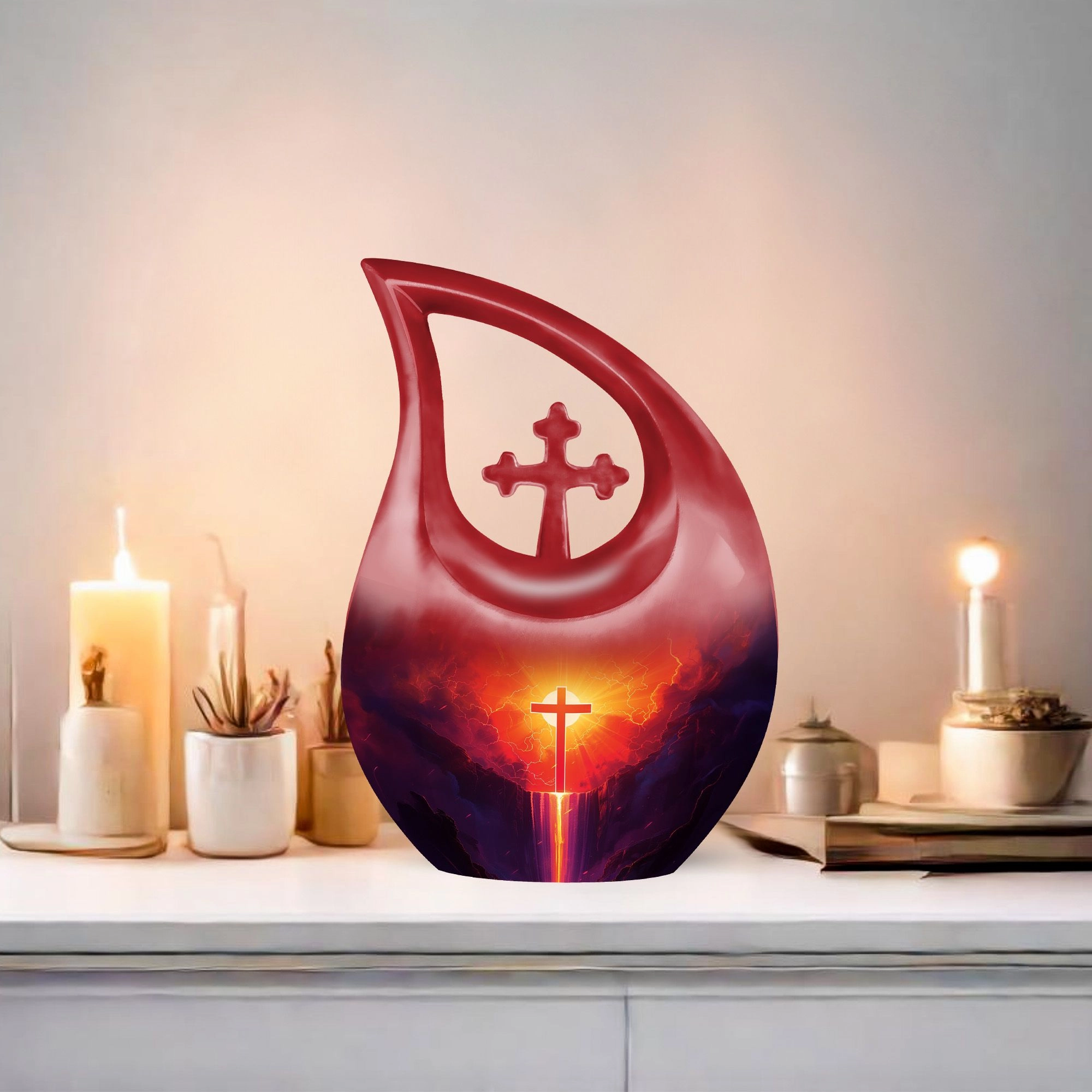 Affordable Cross Urn - A Timeless Memorial Tribute