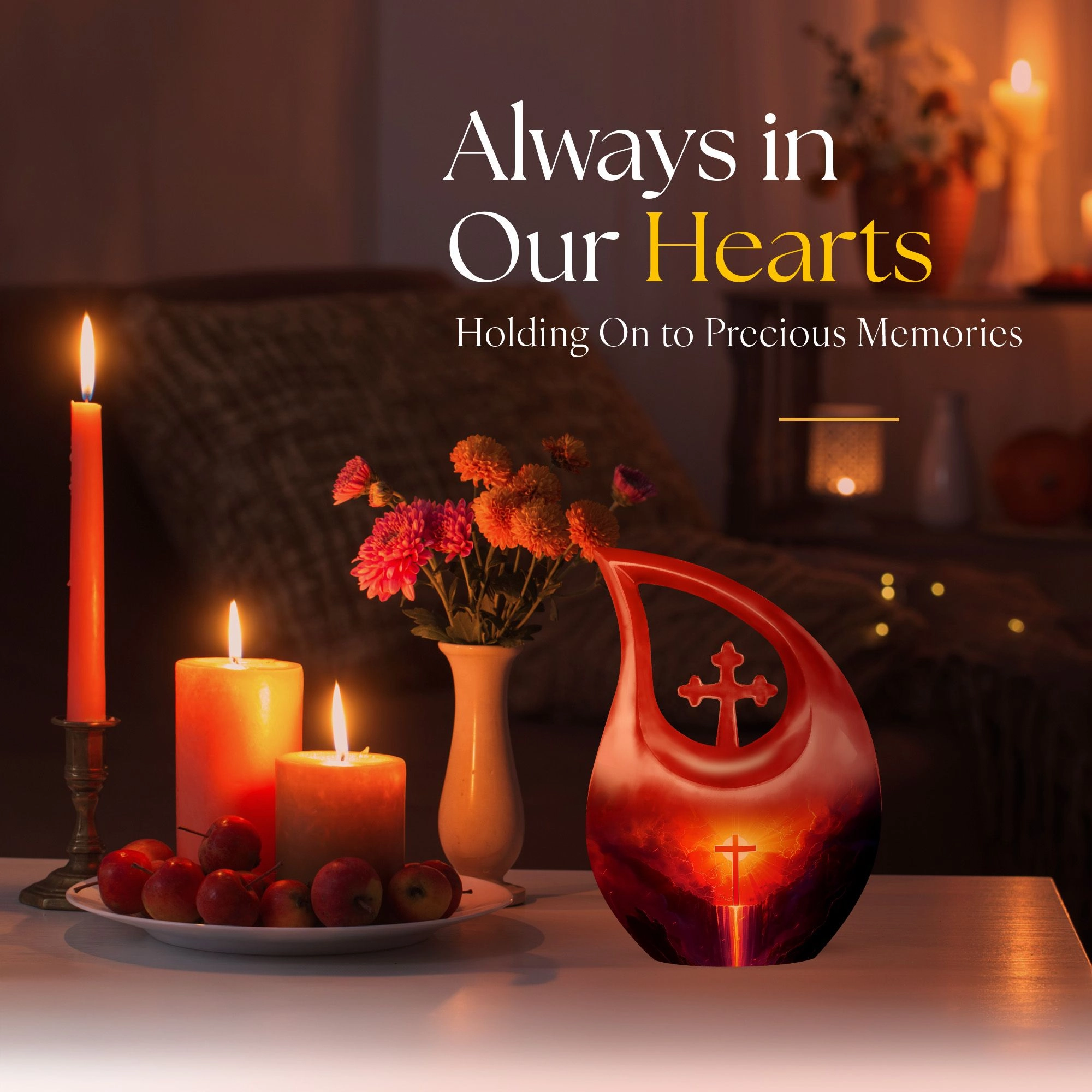 Affordable Cross Urn - A Timeless Memorial Tribute