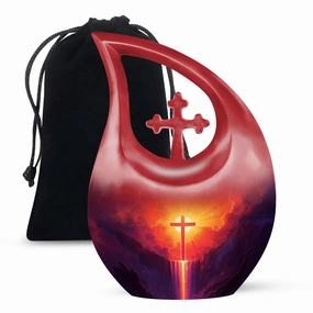 Affordable Cross Urn - A Timeless Memorial Tribute