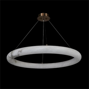 Alabaster Halo Pendant, Large