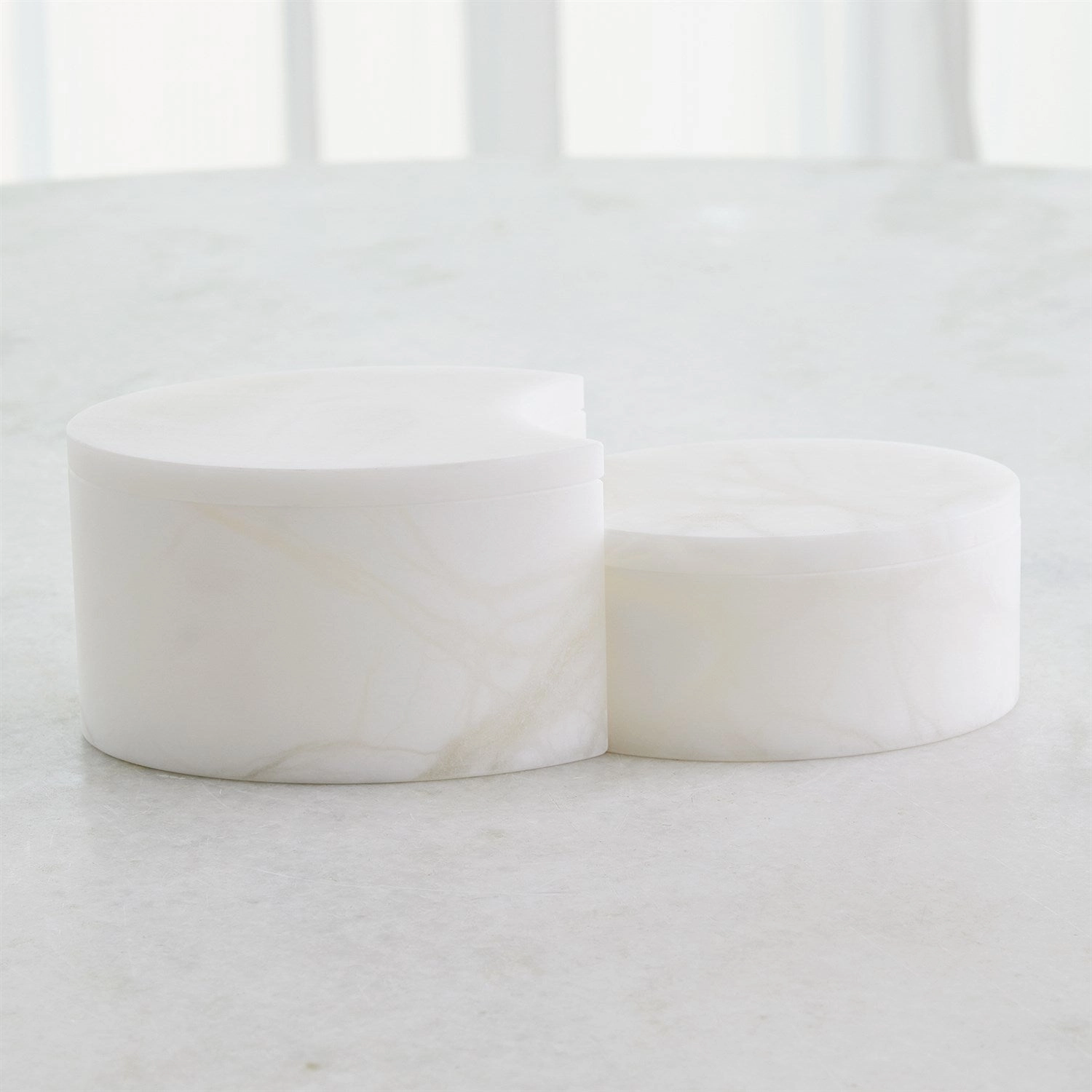 Alabaster Oval Box