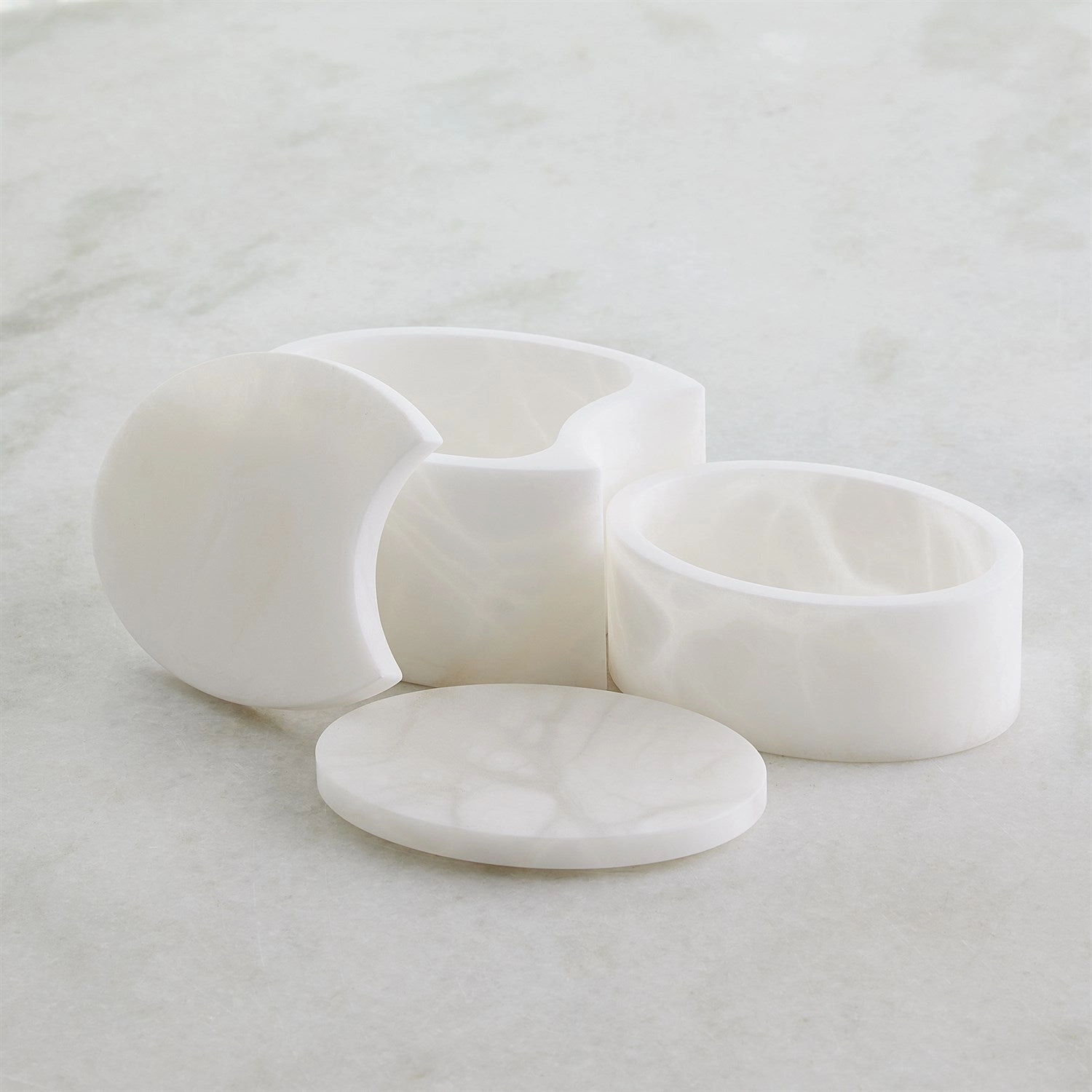 Alabaster Oval Box