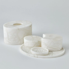 Alabaster Oval Box