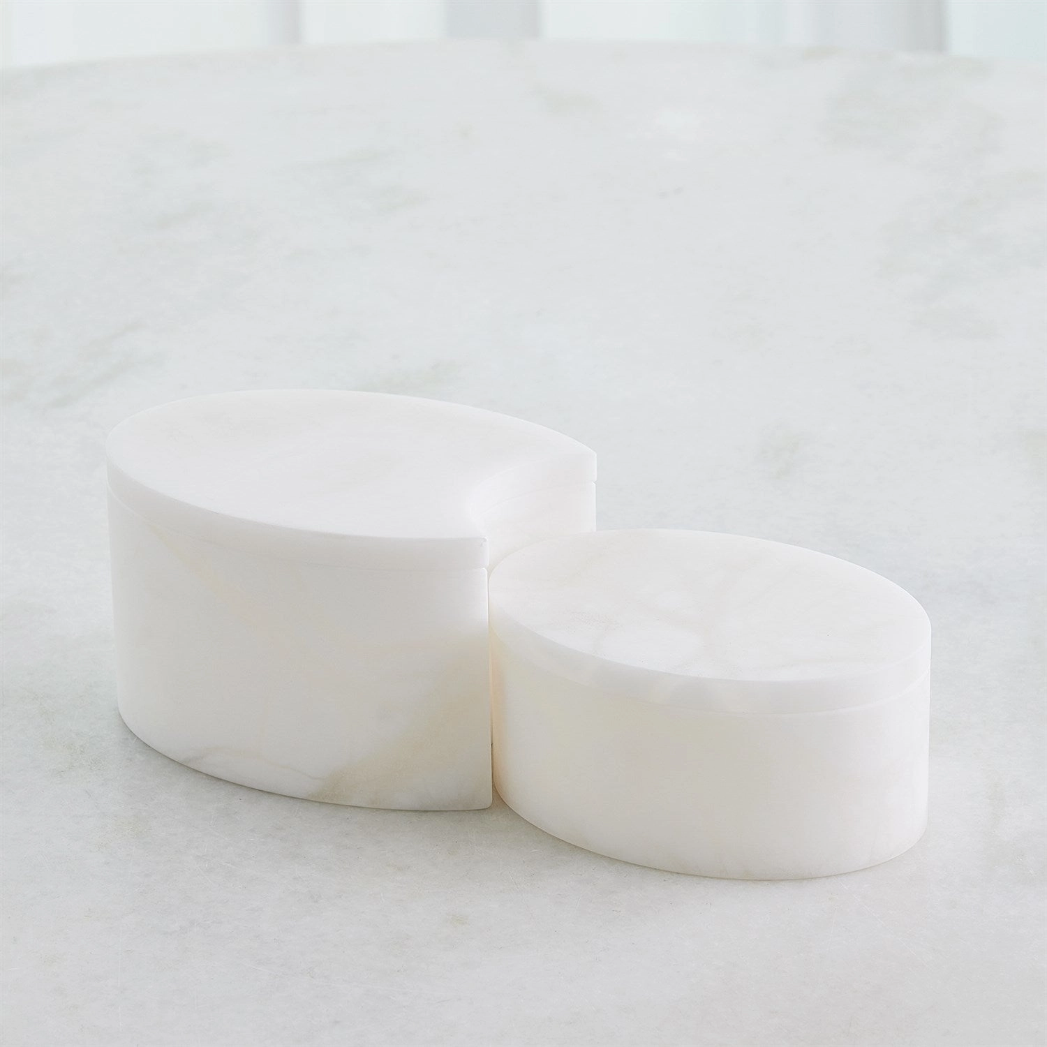 Alabaster Oval Box