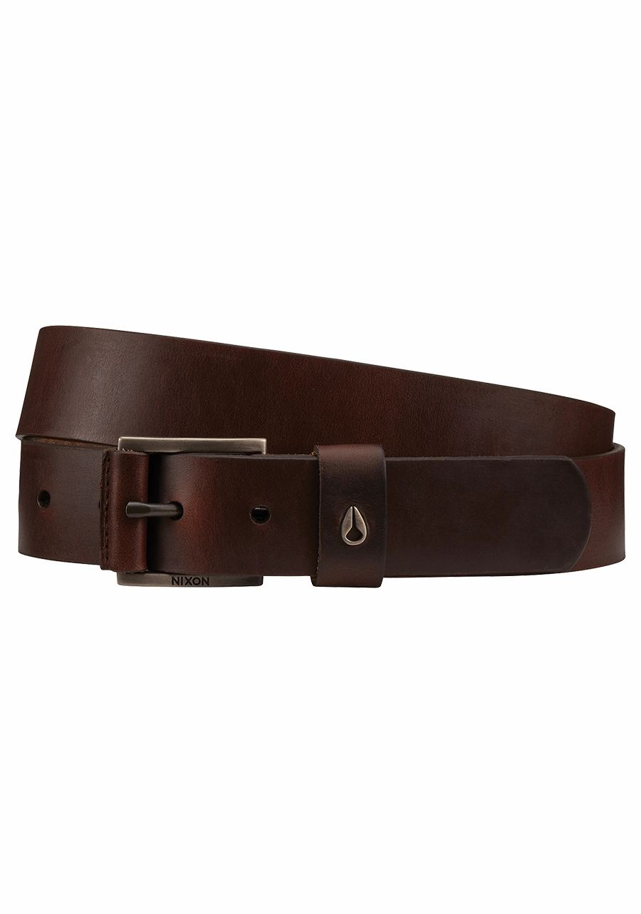Americana Leather Belt - Dark Brown