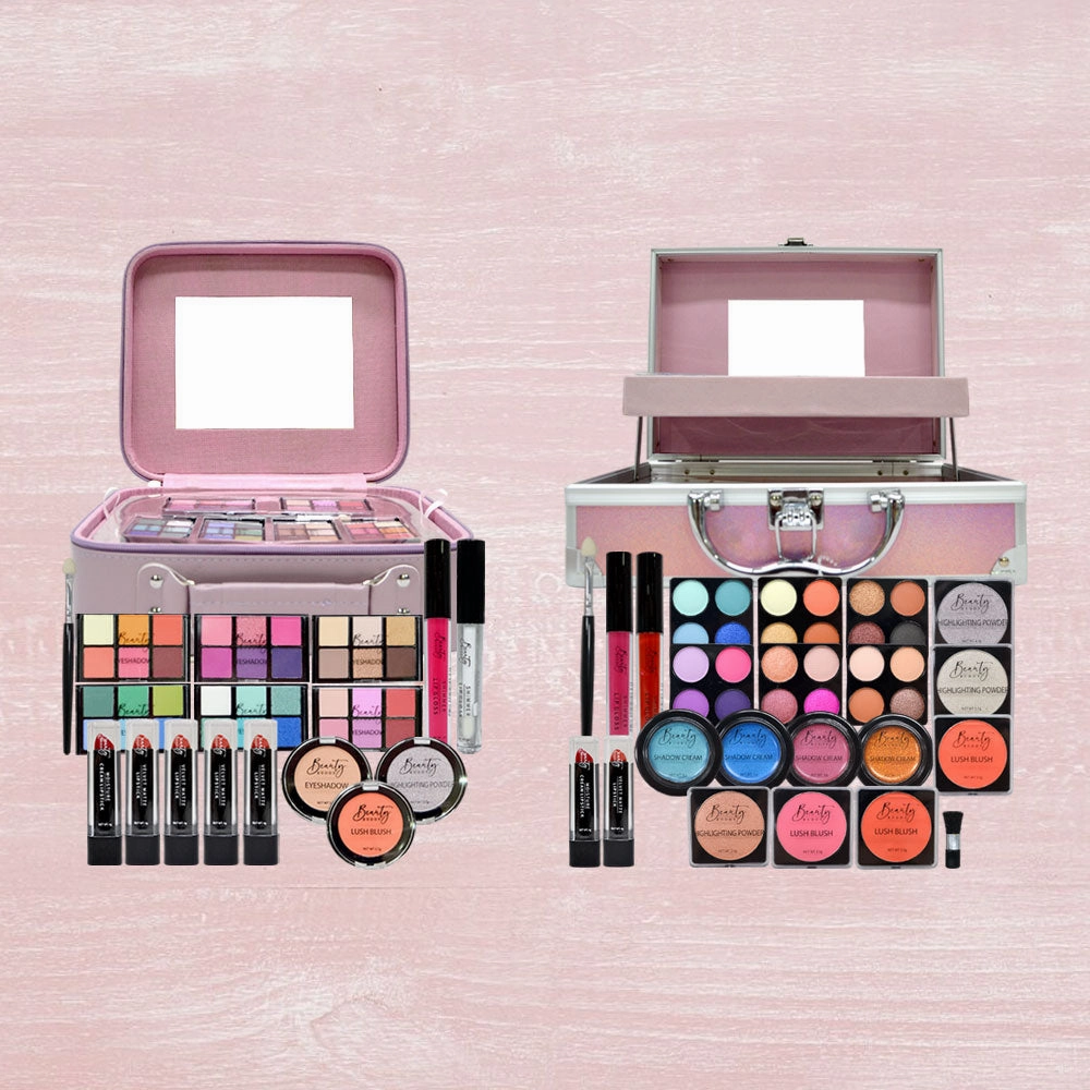 Beauty Buddy Makeup Train Case   Kit Value Gift Set (2 Items)