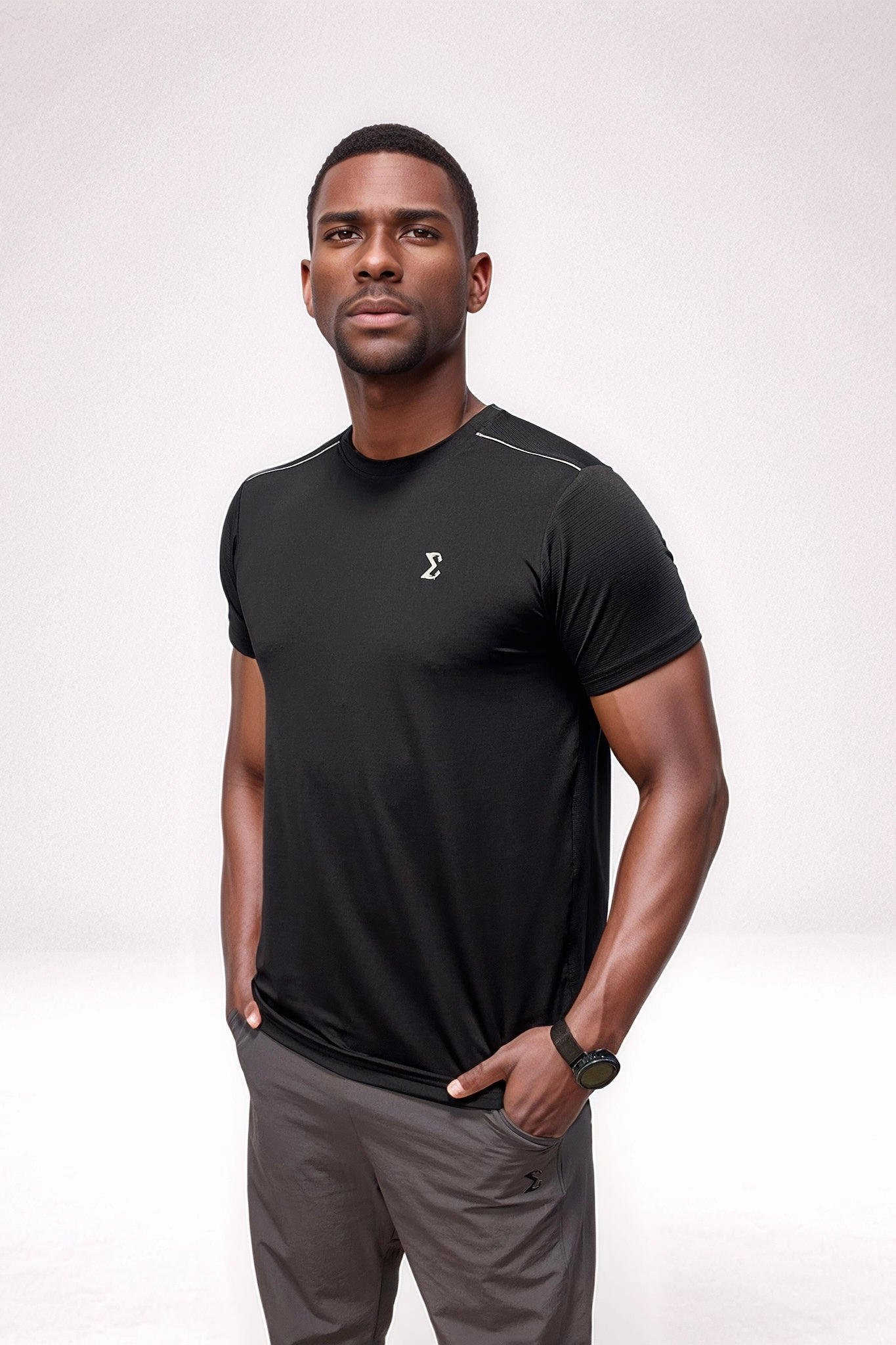 Black Racket Sports Tee