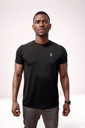 Black Racket Sports Tee