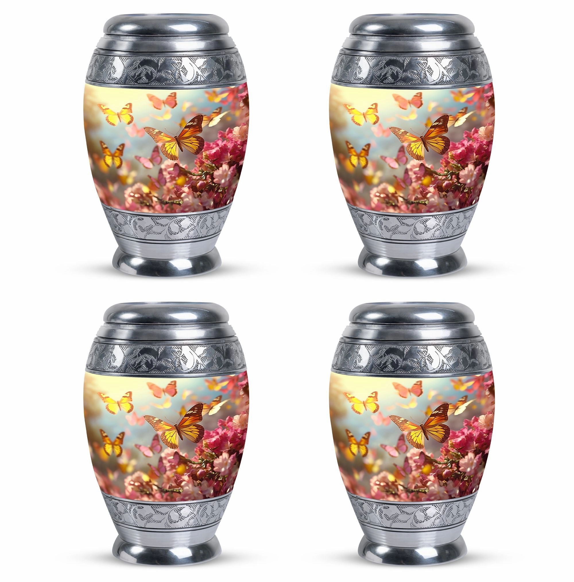 Butterflies Garden: Timeless Memorial Cremation Urn