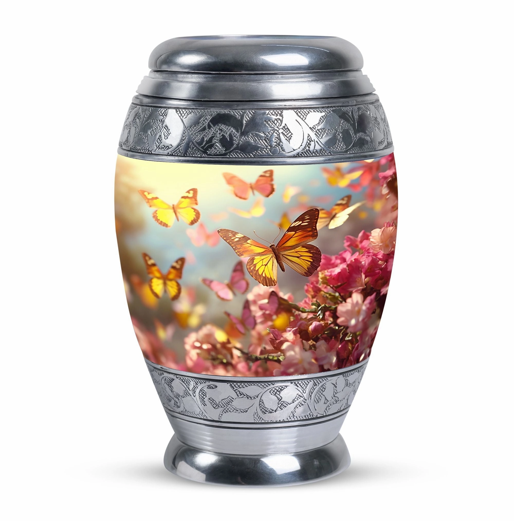 Butterflies Garden: Timeless Memorial Cremation Urn
