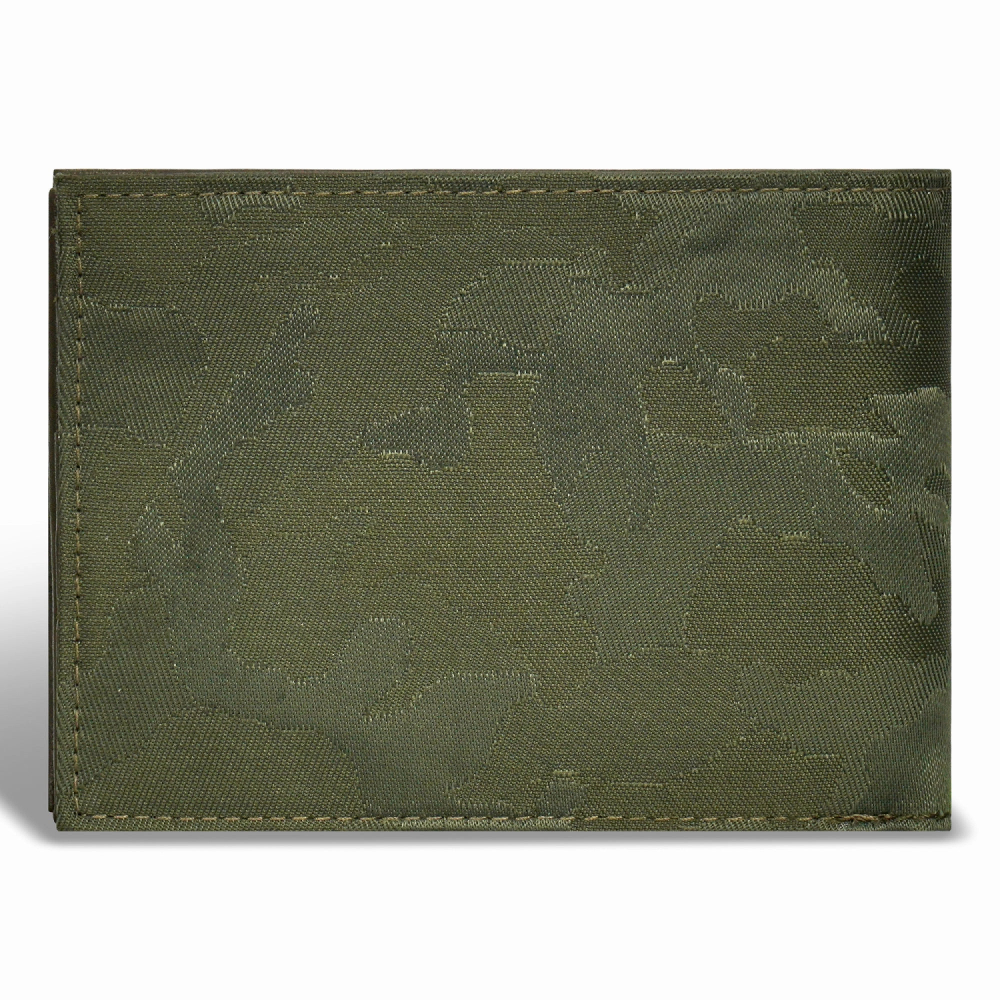 Camo / Leather Center Wing Wallet *Drop Ship*