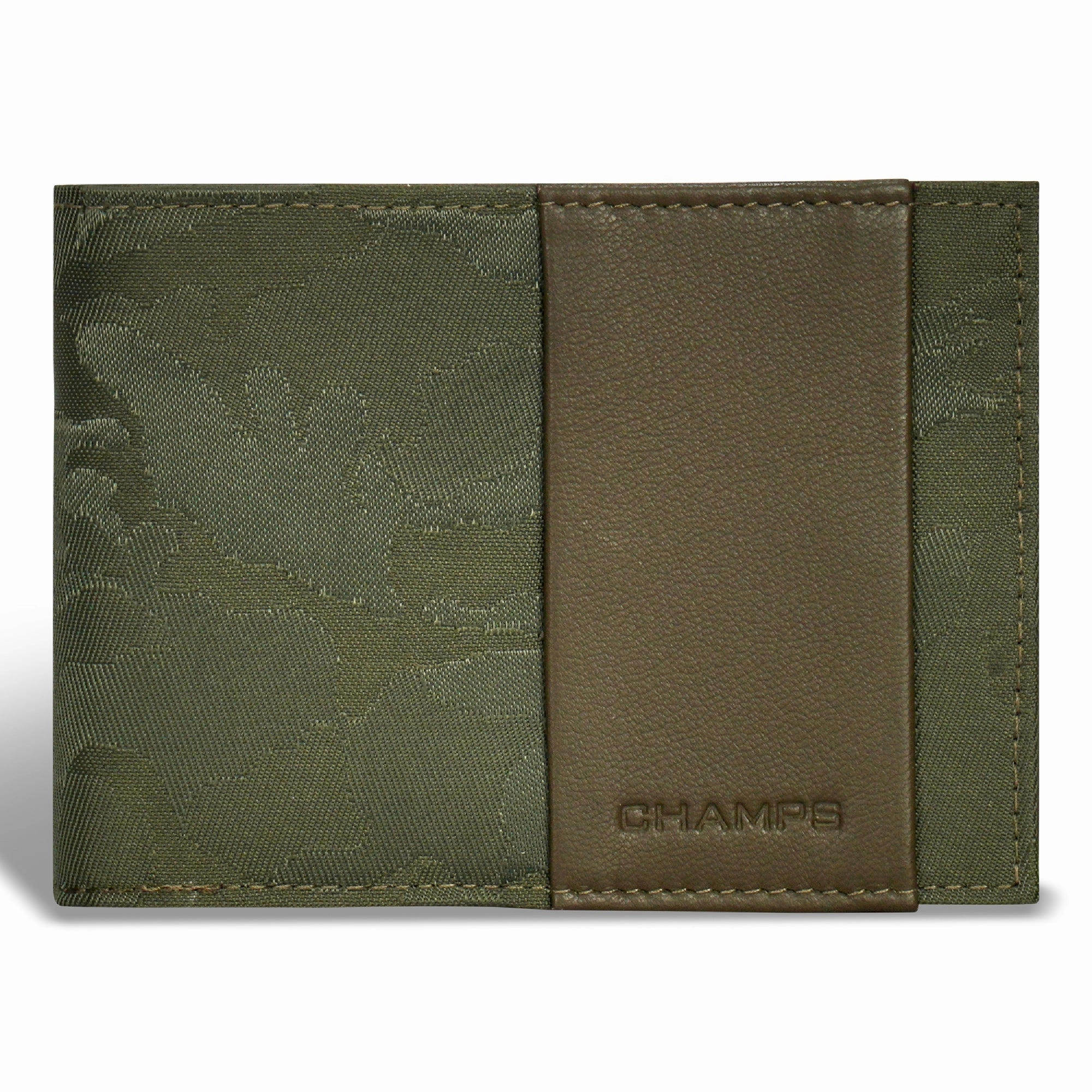 Camo / Leather Center Wing Wallet *Drop Ship*