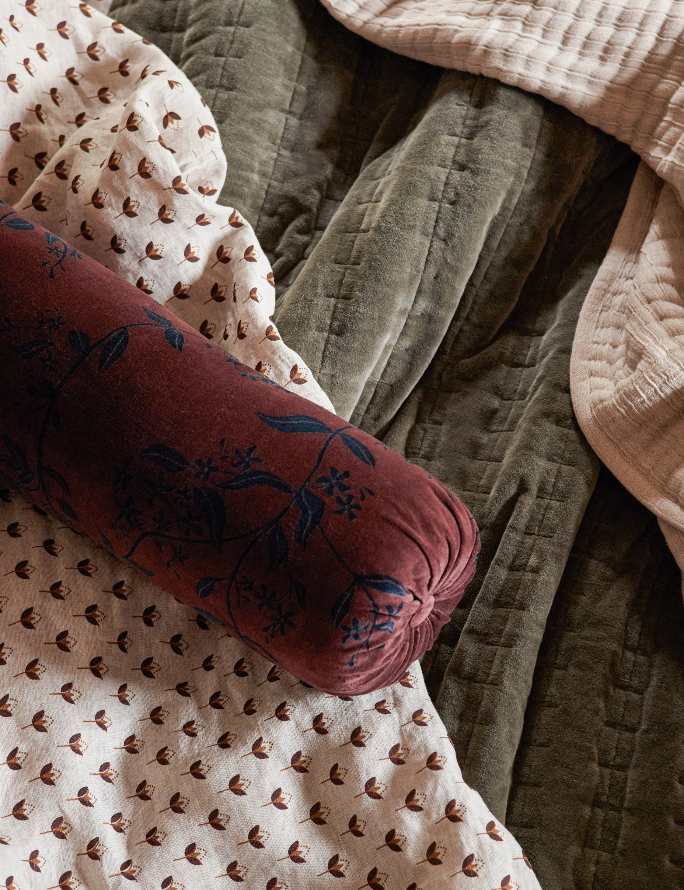 Carmine Velvet Pillow