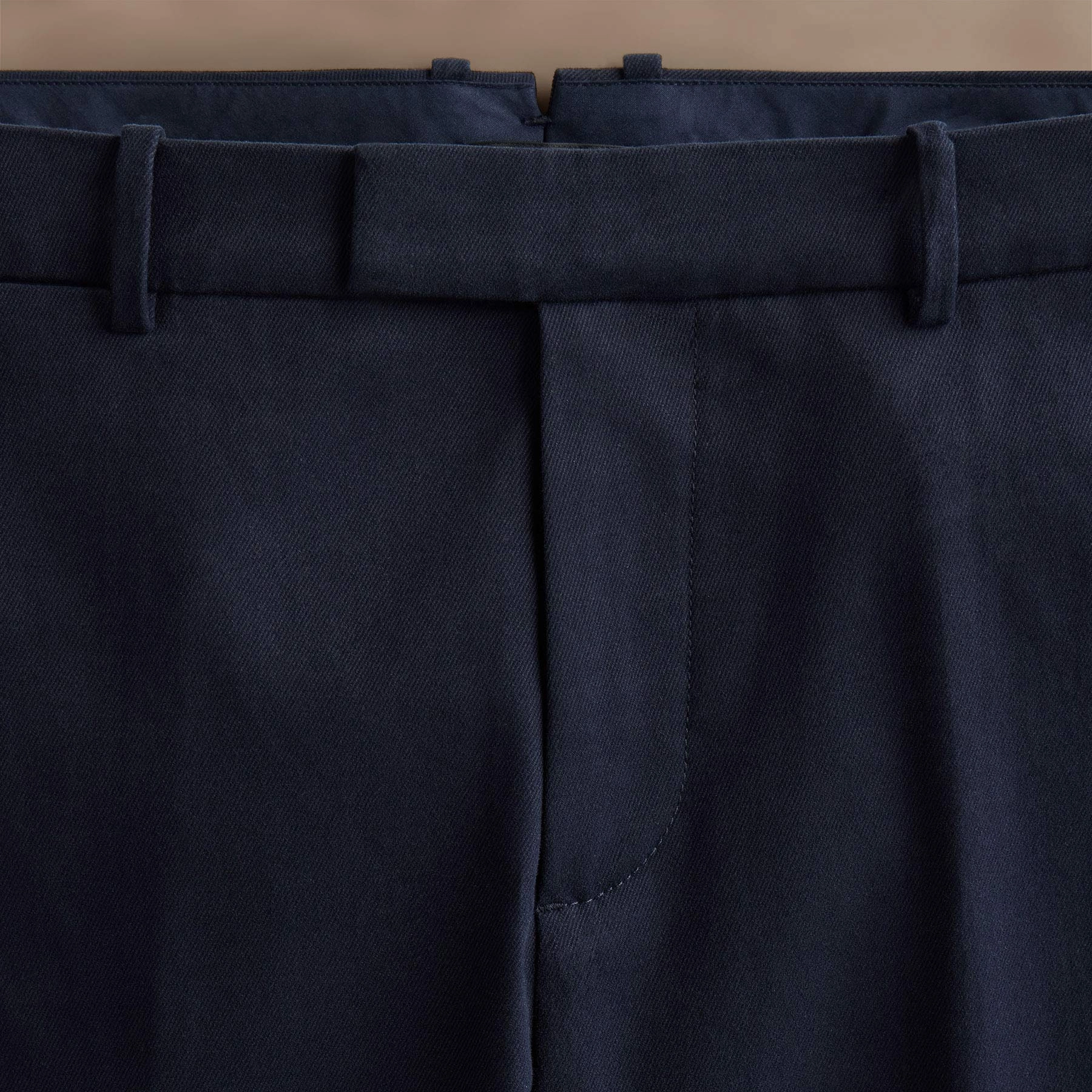 Cashmere Touch Twill Trouser - Classic Navy