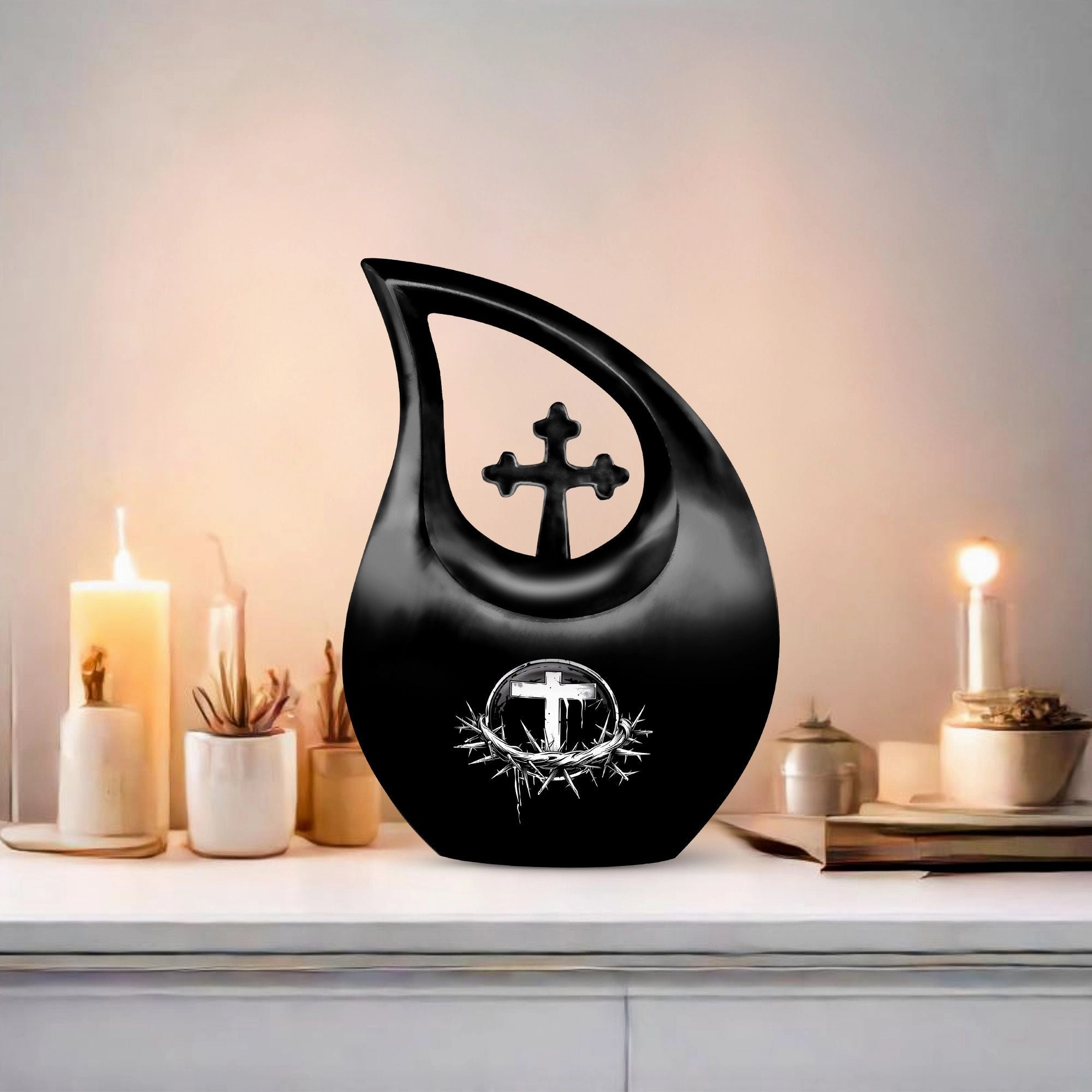 Catholic Urn, A Timeless Memorial Urn For Human Ashes