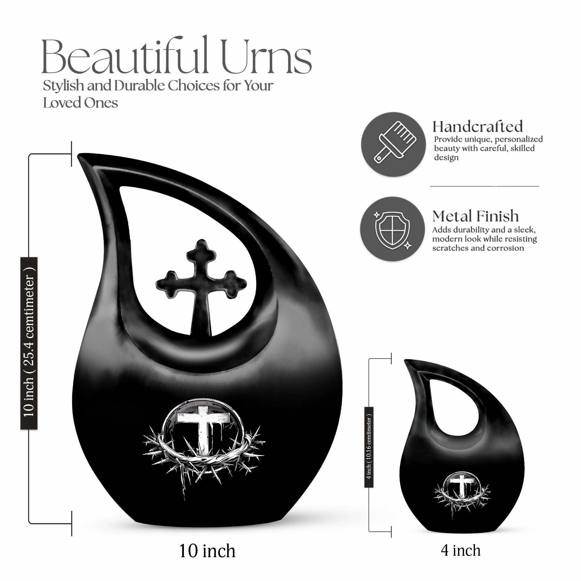 Catholic Urn, A Timeless Memorial Urn For Human Ashes