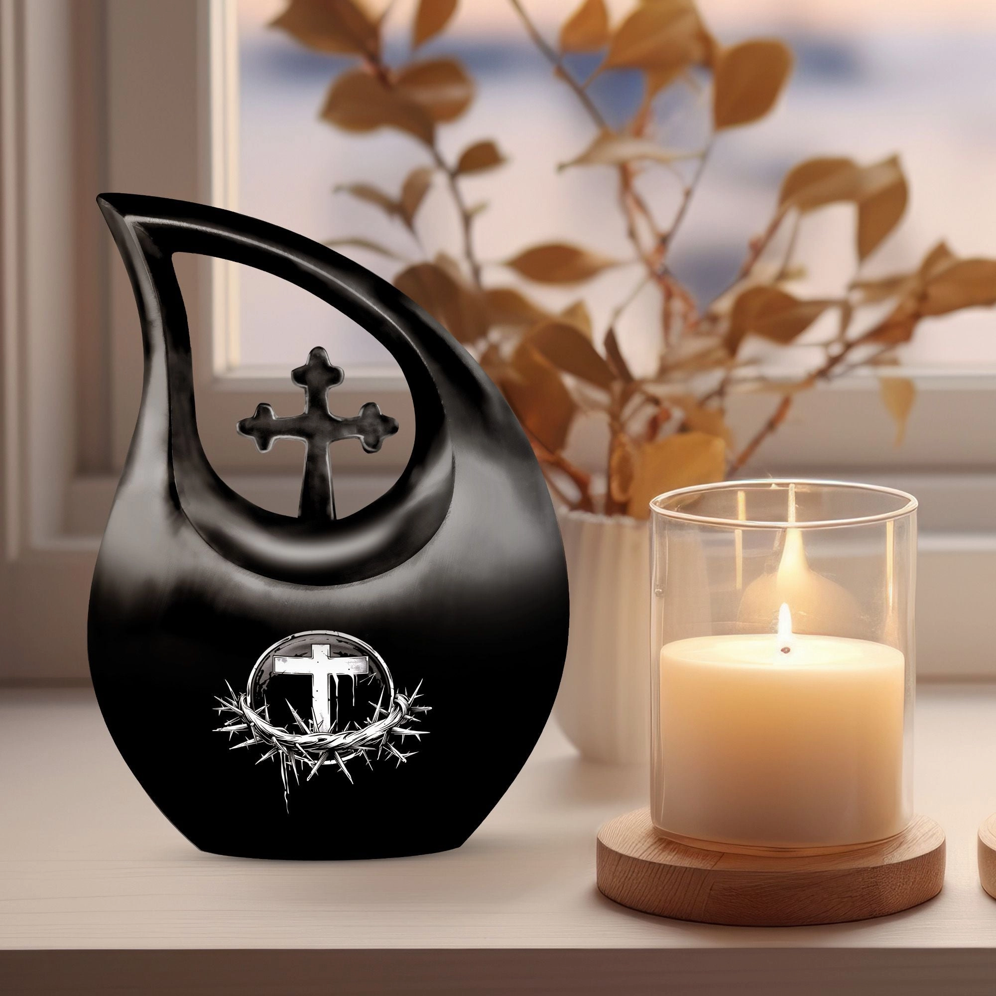 Catholic Urn, A Timeless Memorial Urn For Human Ashes