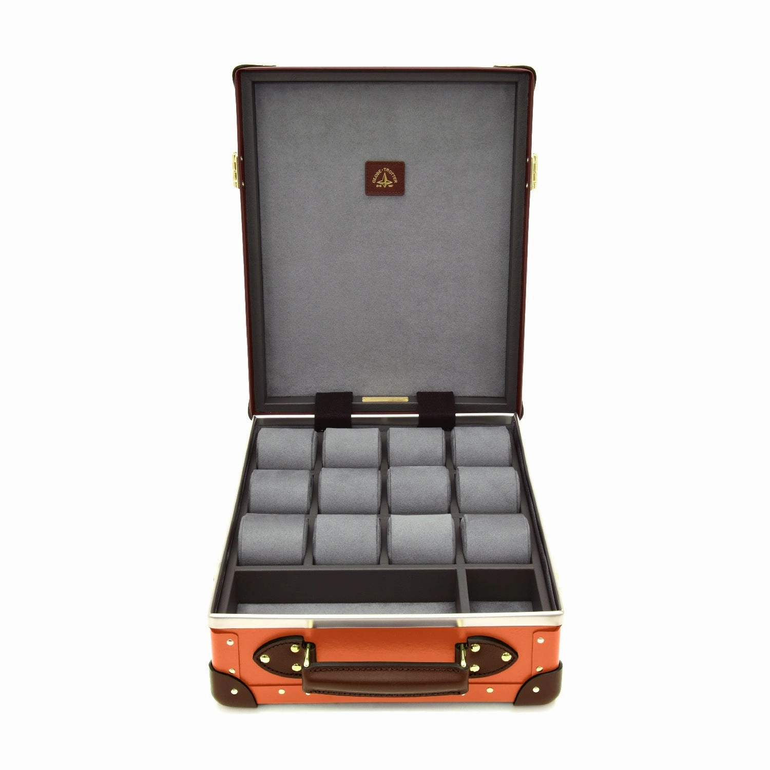 Centenary · 12-Slot Watch Case | Marmalade/Brown