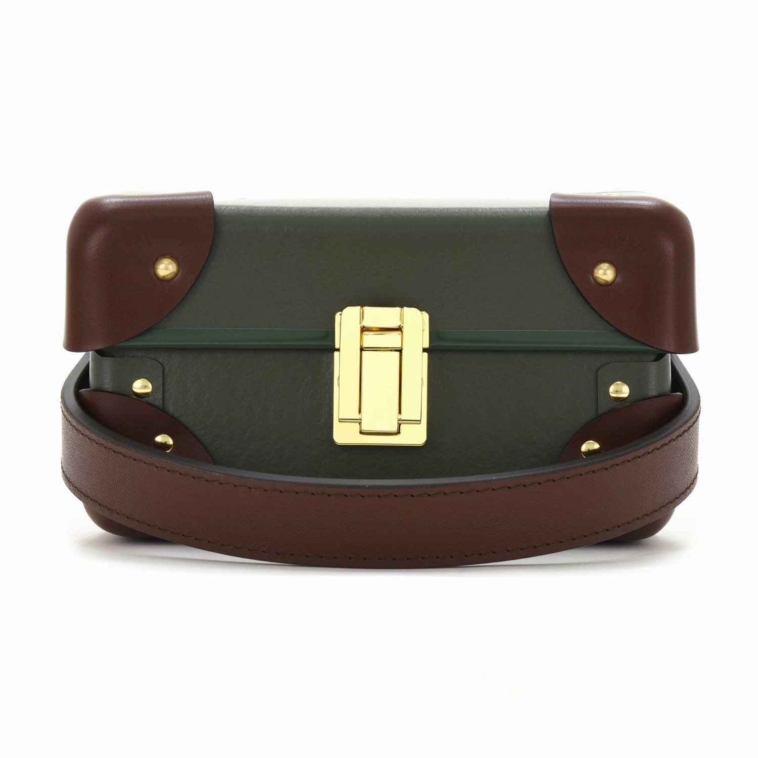 Centenary · 3-Slot Watch Case | Green/Brown