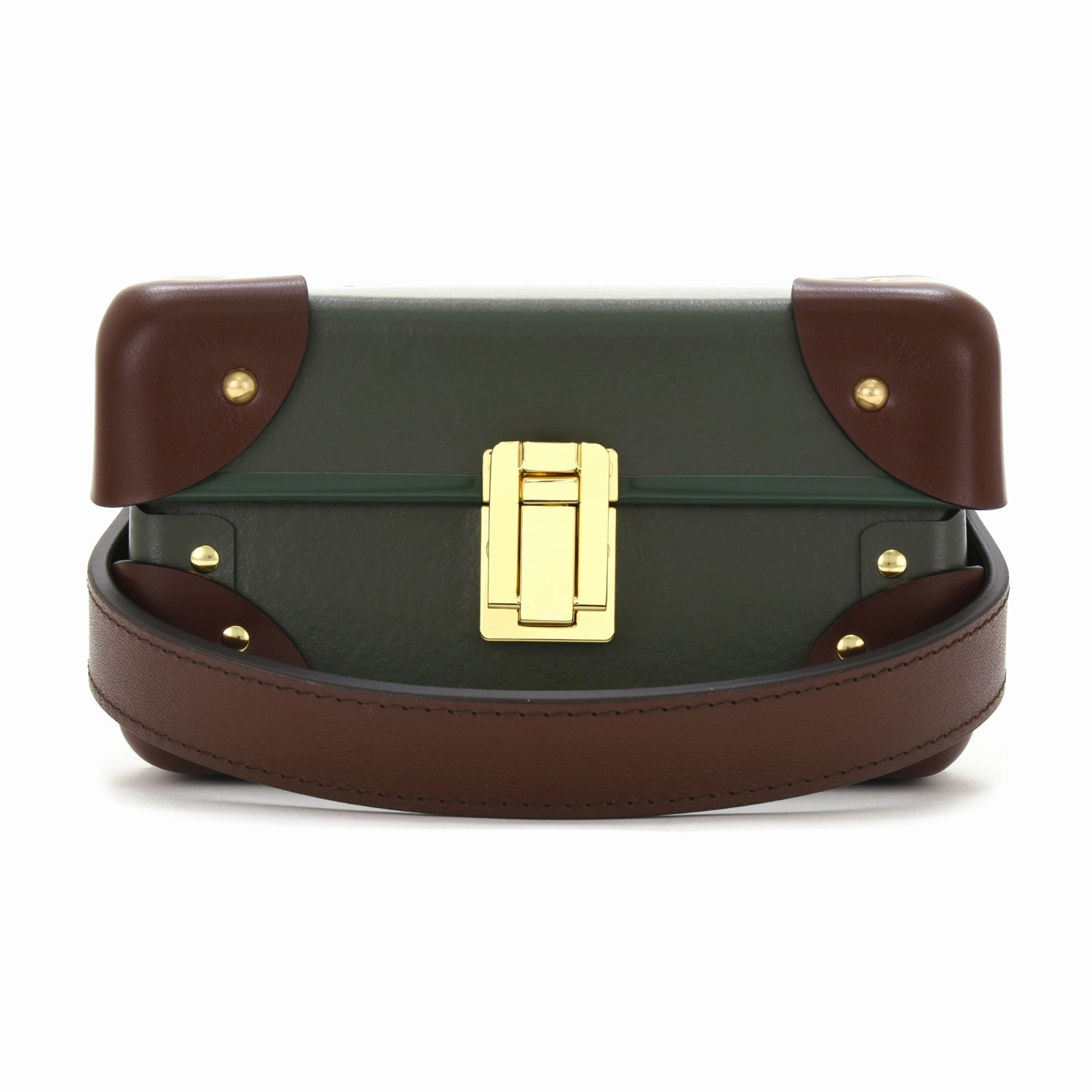 Centenary · 3-Slot Watch Case | Green/Brown