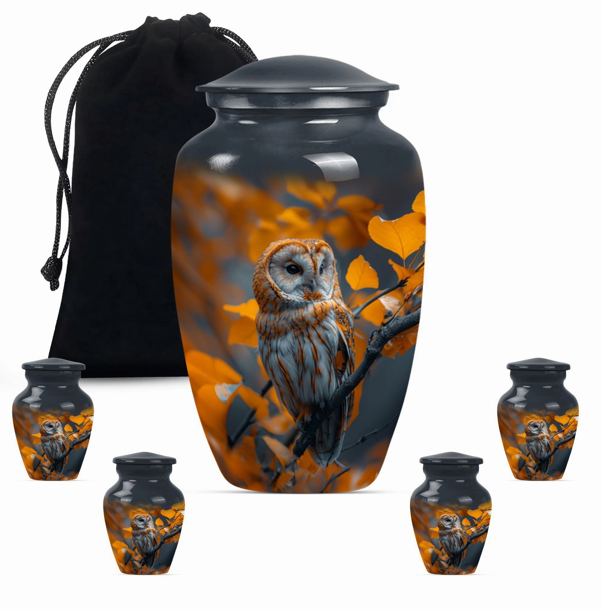 Cherished Remains Owl Urn - Timeless Elegance Cremation