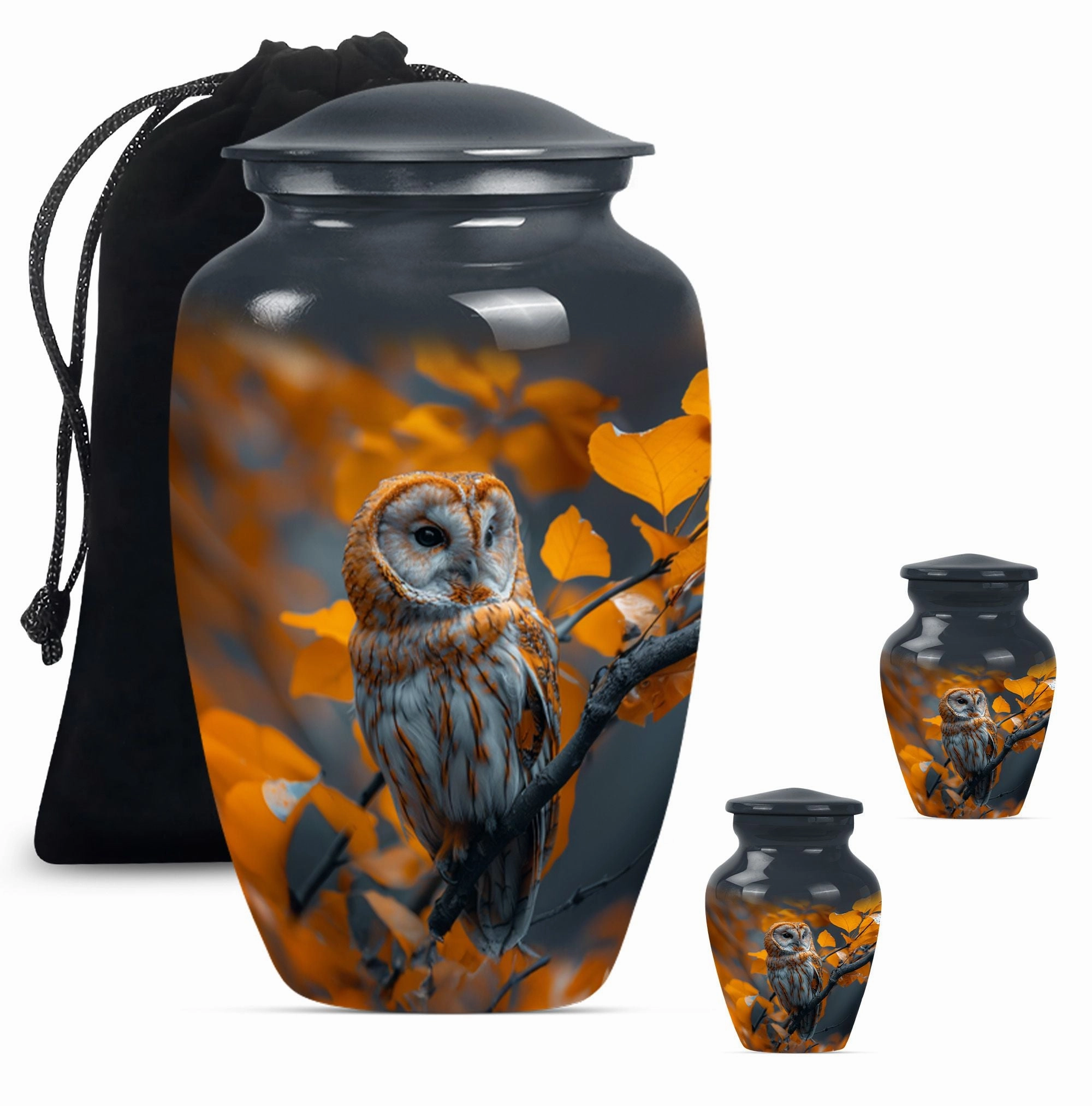 Cherished Remains Owl Urn - Timeless Elegance Cremation