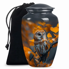 Cherished Remains Owl Urn - Timeless Elegance Cremation