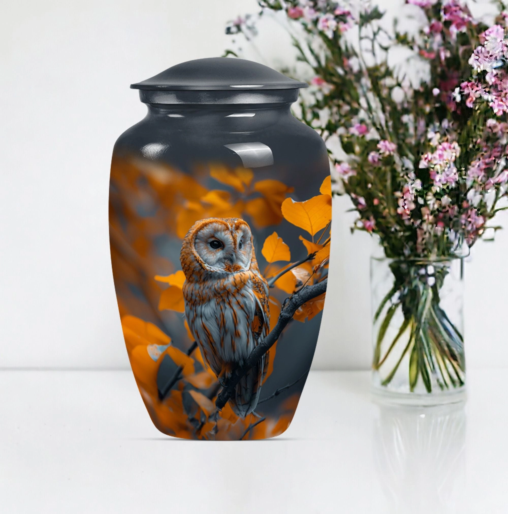 Cherished Remains Owl Urn - Timeless Elegance Cremation