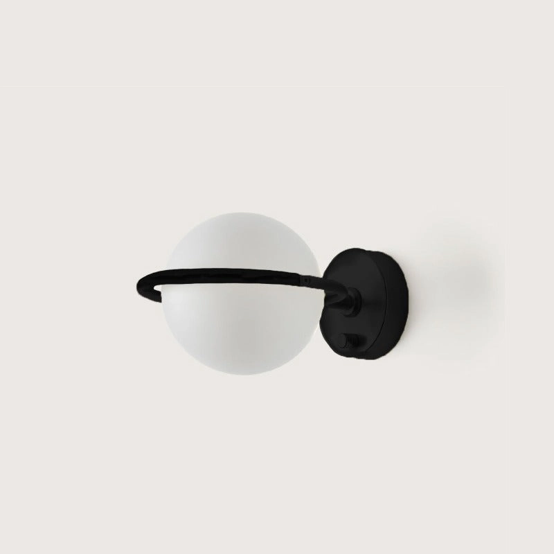 Contemporary Opal Orb Wall Light