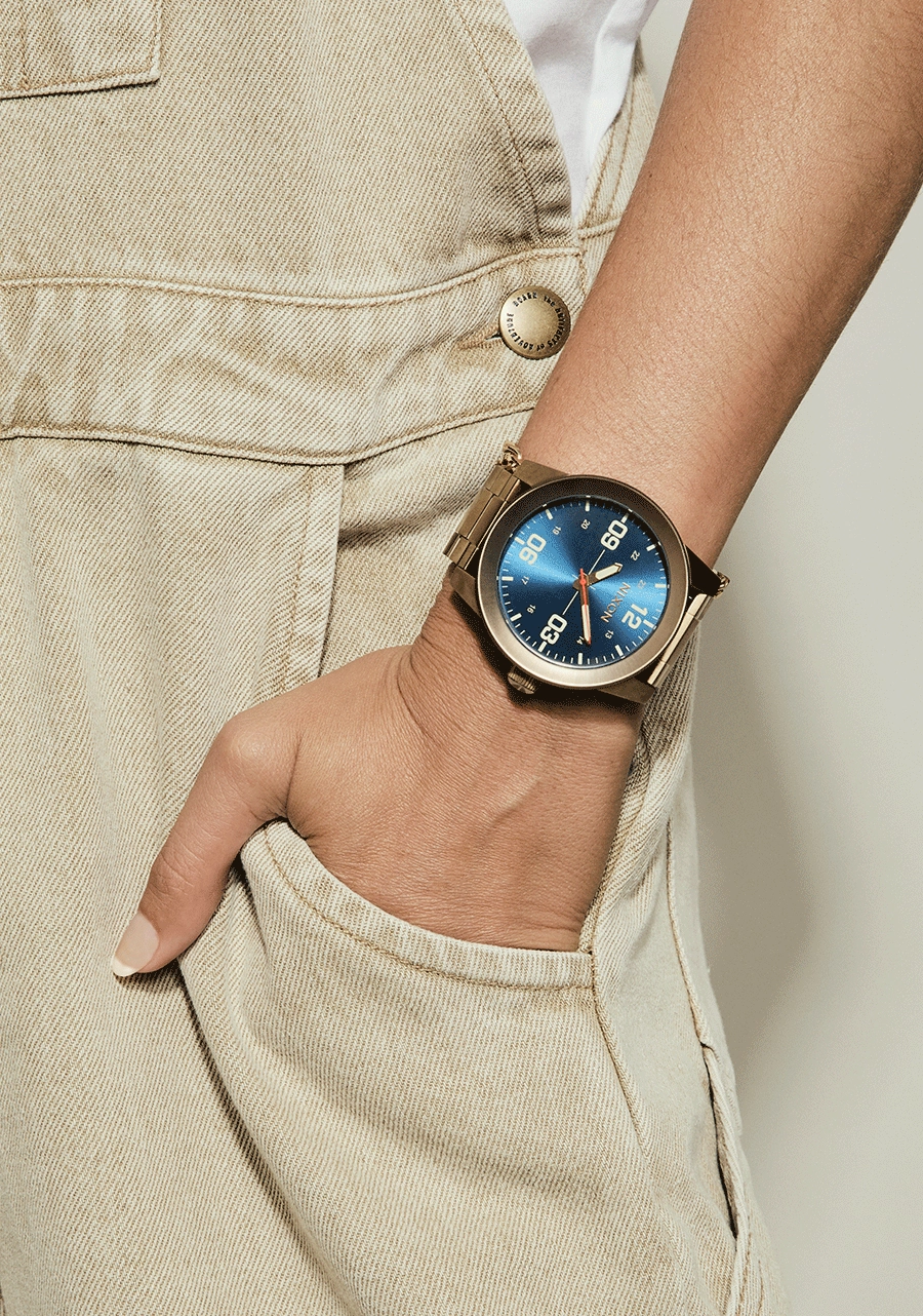 Corporal Stainless Steel - Desert Gold / Arles Blue
