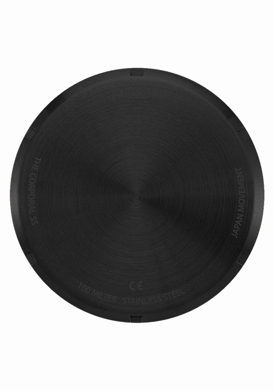 Corporal Stainless Steel - Super Black / Black Top