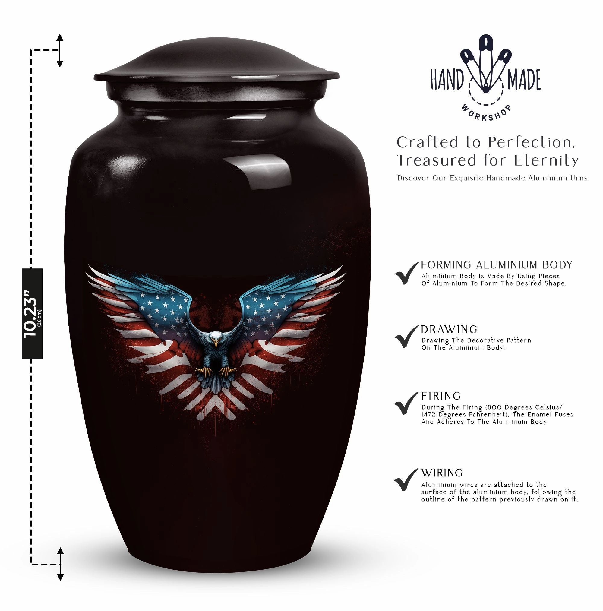 Eagle Tribute: Cremation Urn for Timeless Remembrance of Beloved
