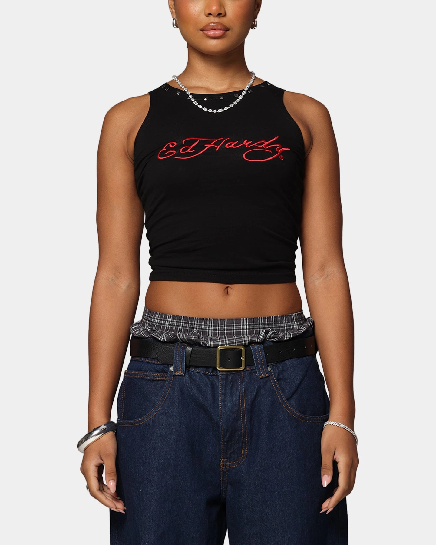 Ed Hardy Women's Electric Tank Black