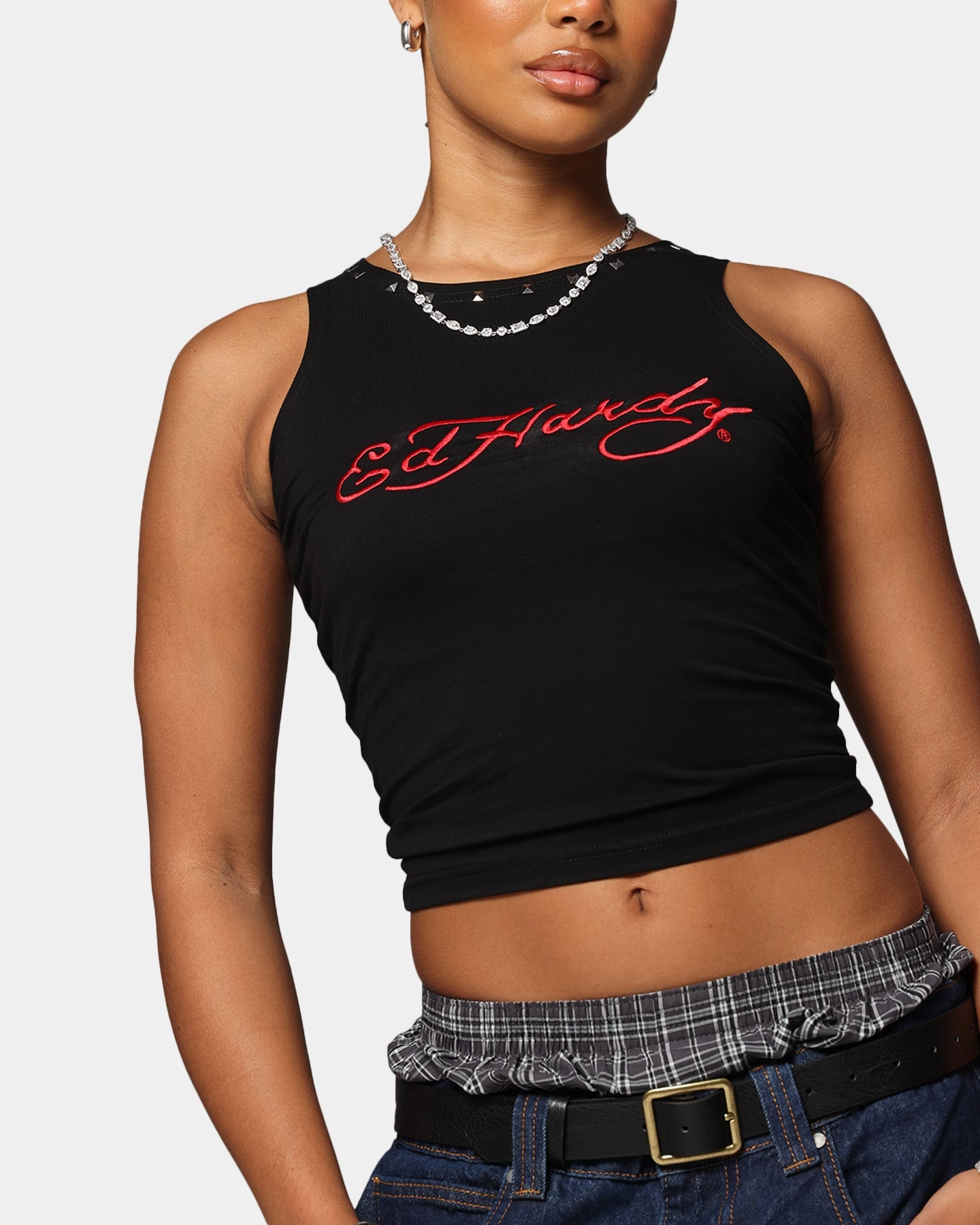 Ed Hardy Women's Electric Tank Black
