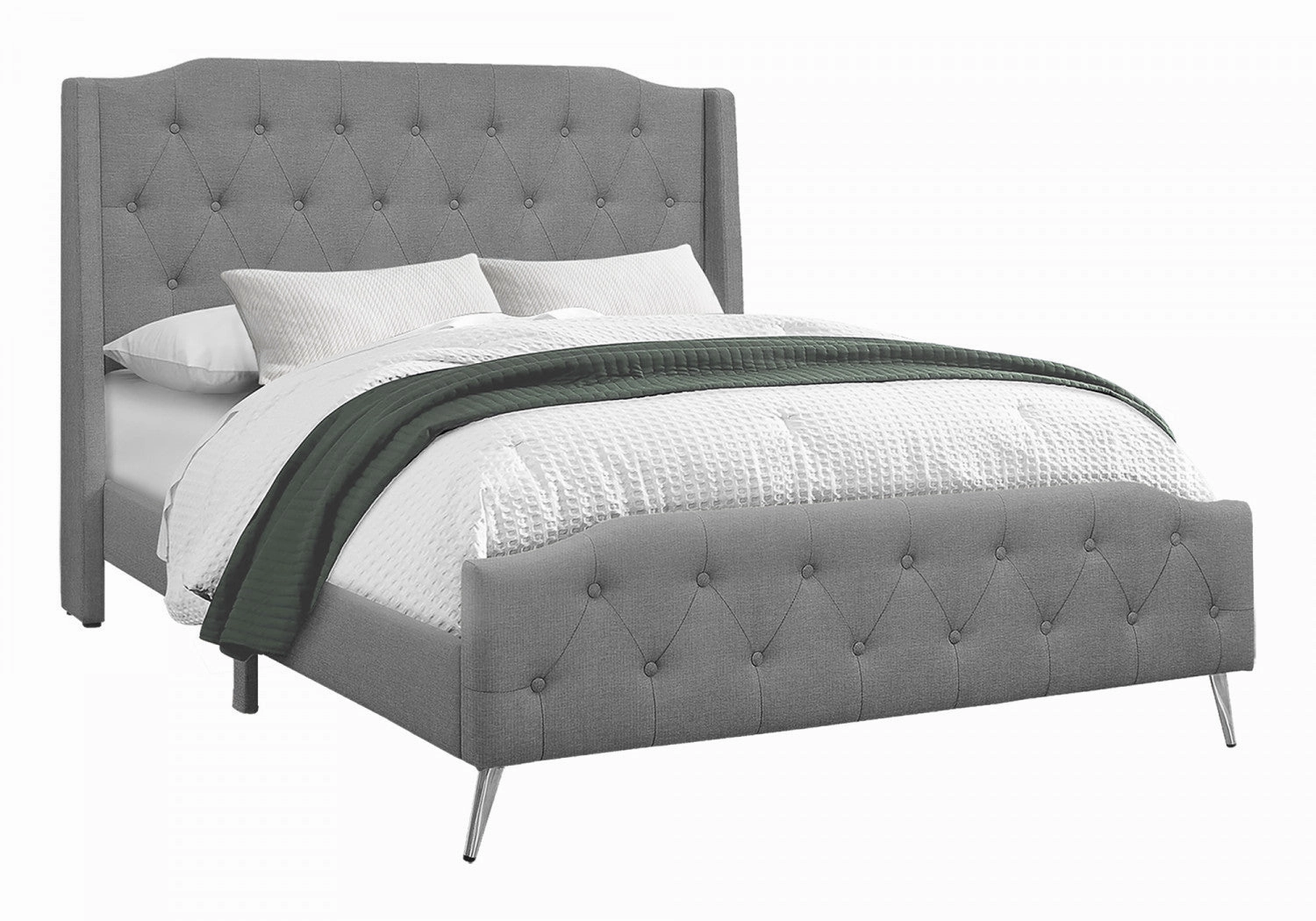 Eleanor Queen Bed - Grey