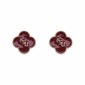 Emerson Street Women's Stud Earrings Stacked FSU