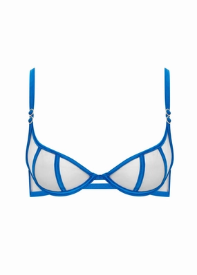 Etta Wired Bra (Egyptian Blue/Sheer)