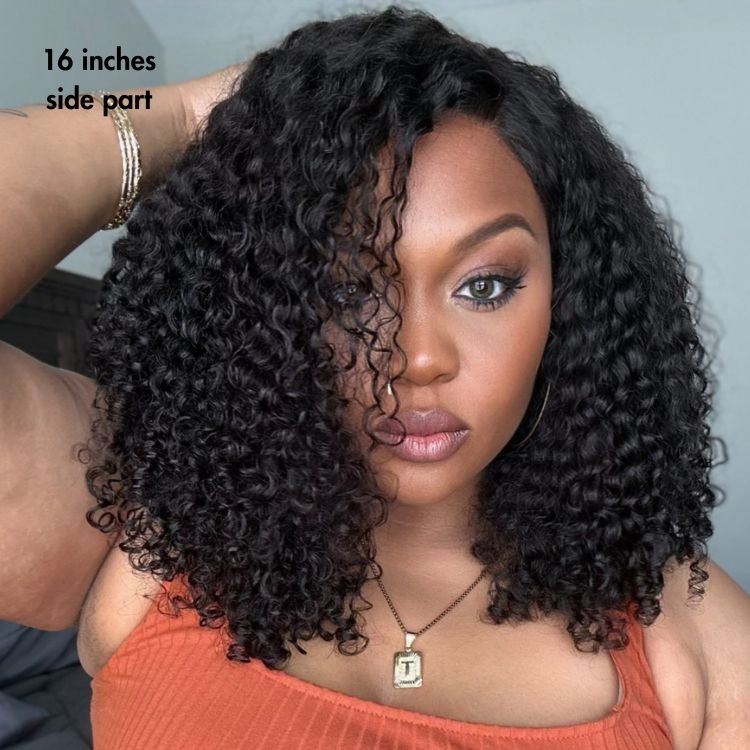 Exclusive Sale | Go Natural Ease | Soft Kinky Curly Glueless 5x5 Closure HD Lace Wig Ready to Go