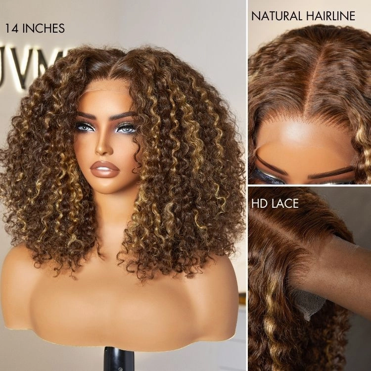 Exclusive Sale | Go Natural Ease | Soft Kinky Curly Glueless 5x5 Closure HD Lace Wig Ready to Go