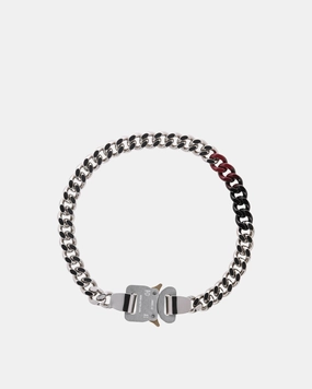 Exclusive Signature Buckle Necklace Red