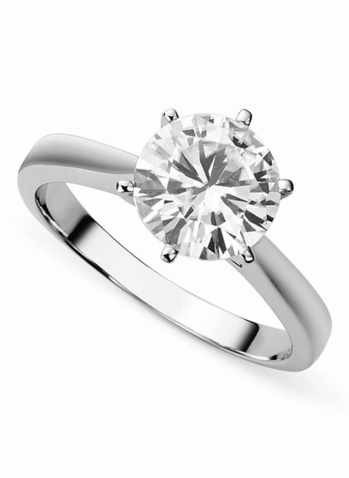 Forever Brilliant Moissanite 1.50ct Solitaire Ring in 14k White Gold