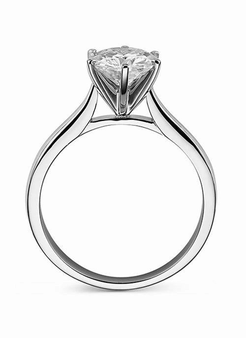 Forever Brilliant Moissanite 1.50ct Solitaire Ring in 14k White Gold