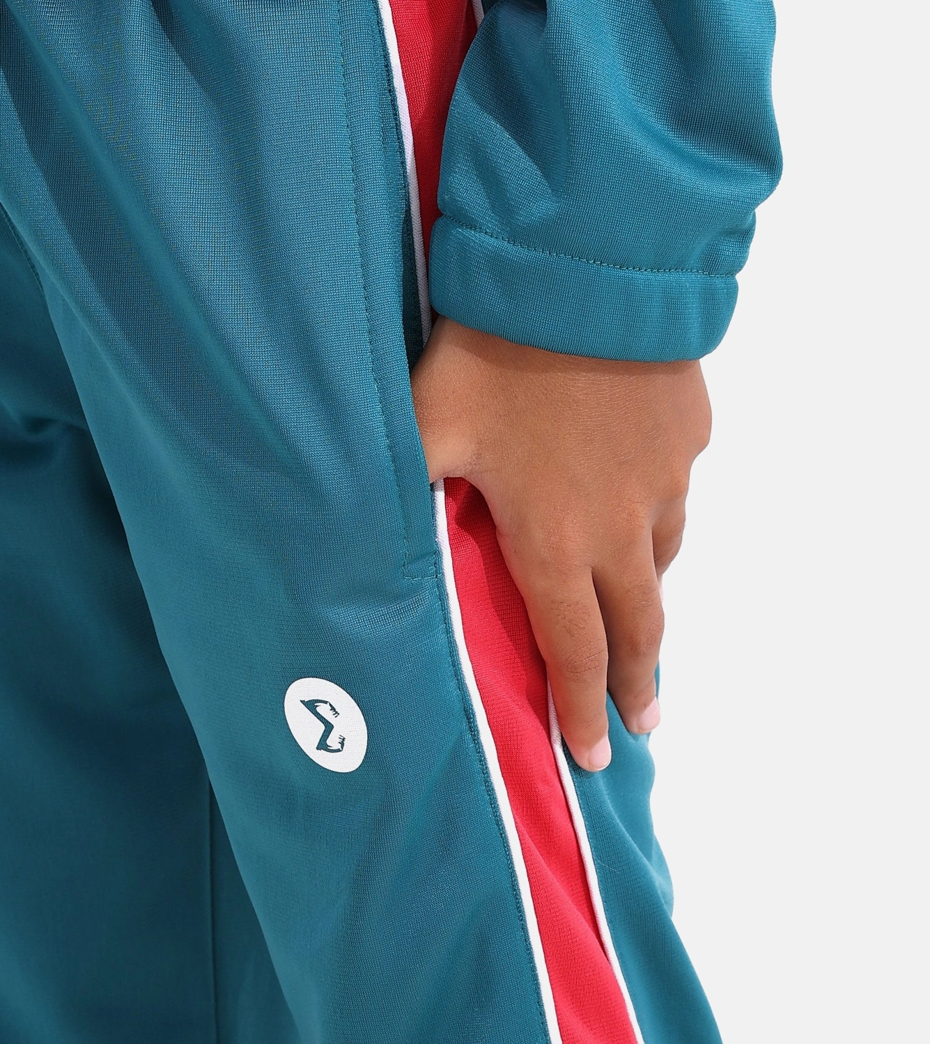 Girls Spruce/Magenta Tracksuit