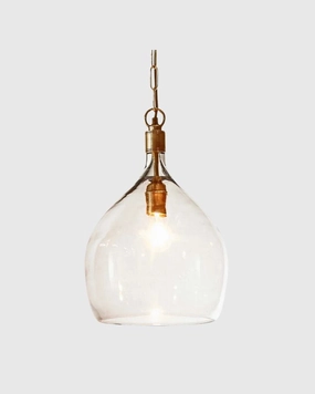 Glass Curved Silhouette Pendant Light | Assorted Finishes