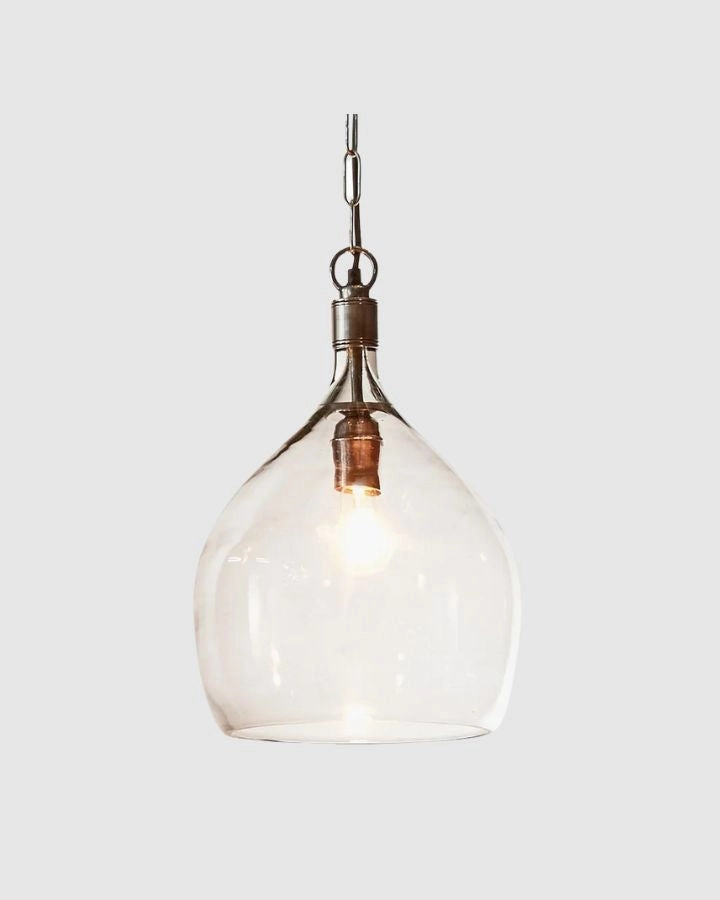 Glass Curved Silhouette Pendant Light | Assorted Finishes