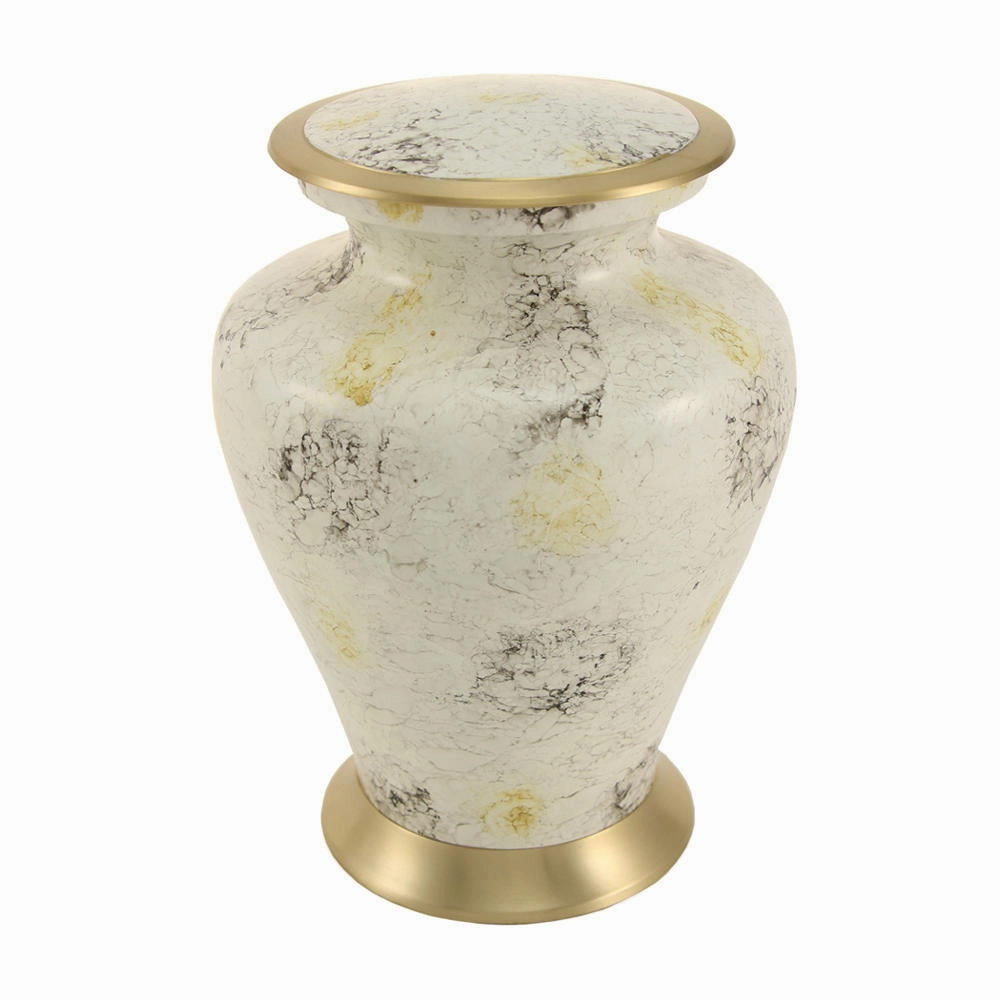 Glenwood White Cremation Urn In Large