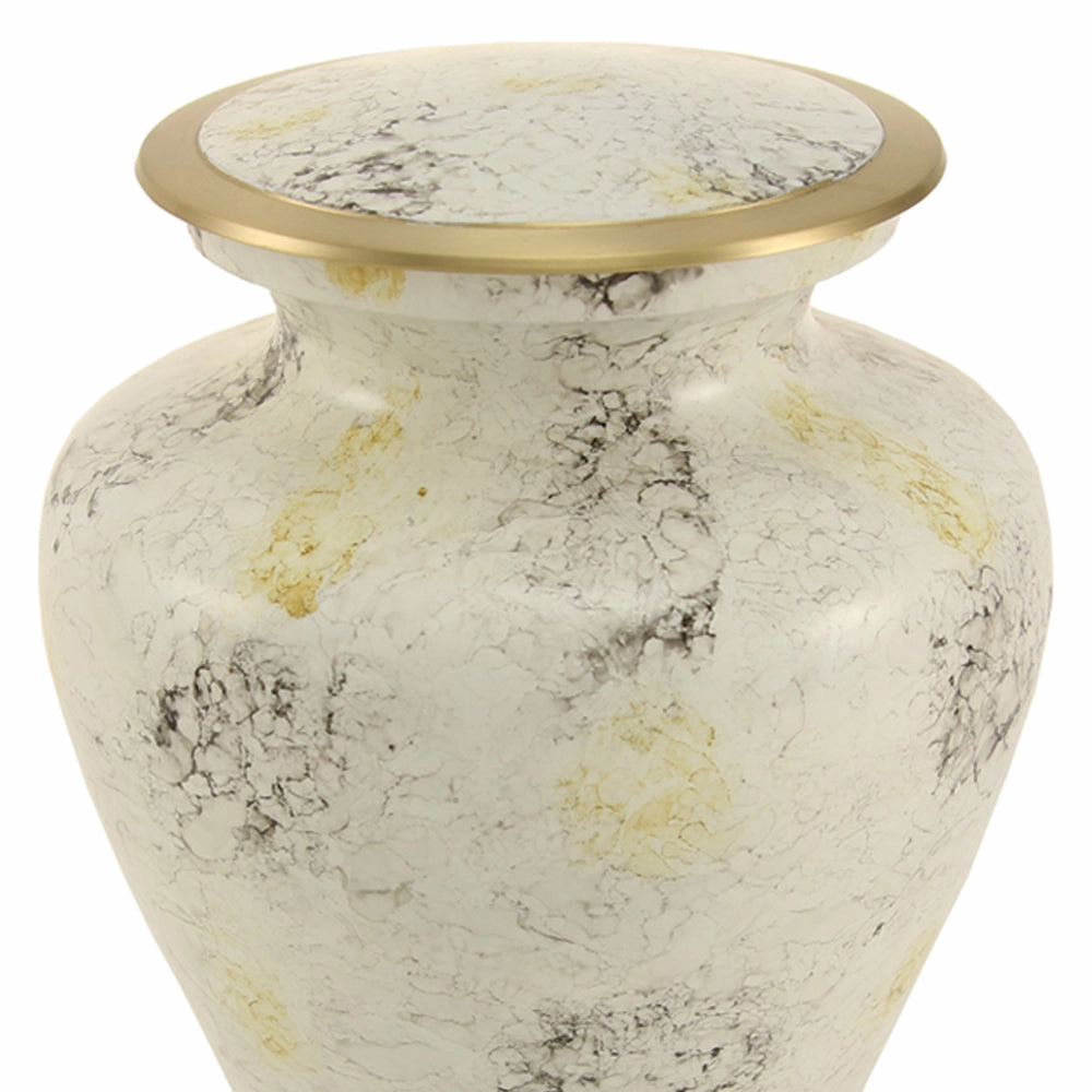 Glenwood White Cremation Urn In Large